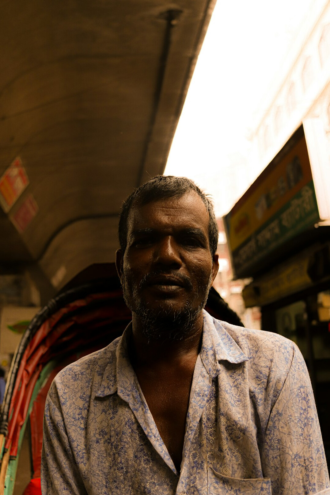 Portrait of a smiling man with short beard