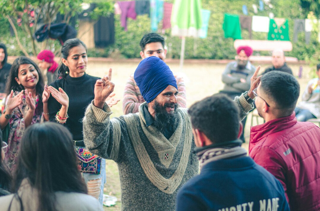 People having a lively discussion at a meeting